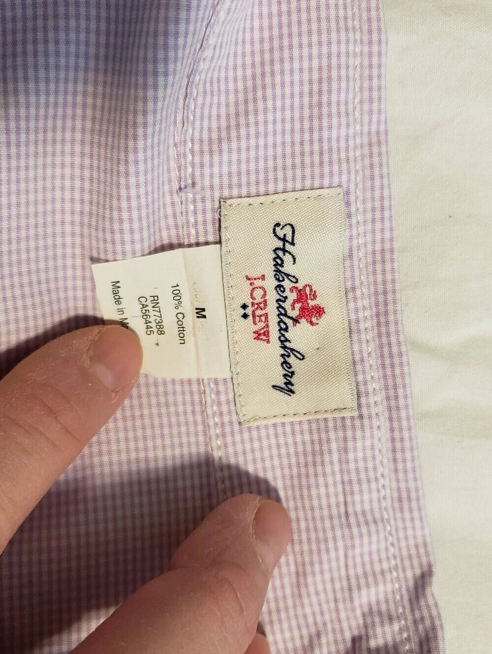 J. Crew 100% Cotton Button Front Shirt Size Medium, Preppy, Classic